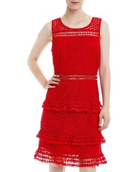 Romeo & Juliet Couture Sleeveless Tiered Crochet Dress