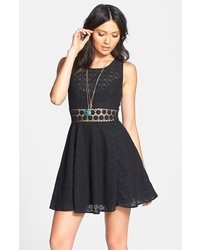 Free People Daisy Lace Fit Flare Dress