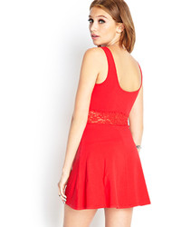 Forever 21 Lace Fit Flare Dress