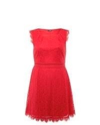 Lovedrobe New Look Red Lace Skater Dress