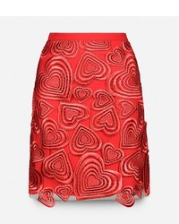 Christopher Kane All Over Love Heart Lace Mini Skirt