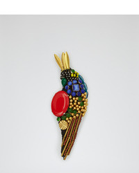 Reiss Mindy Parrot Embellished Brooch