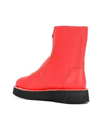 Camper Front Zip Ankle Boots