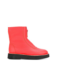 Camper Front Zip Ankle Boots