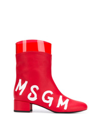 MSGM Logo Ankle Boots