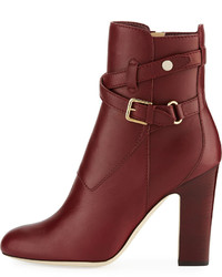 Jimmy Choo Mitchell Leather Buckle Bootie