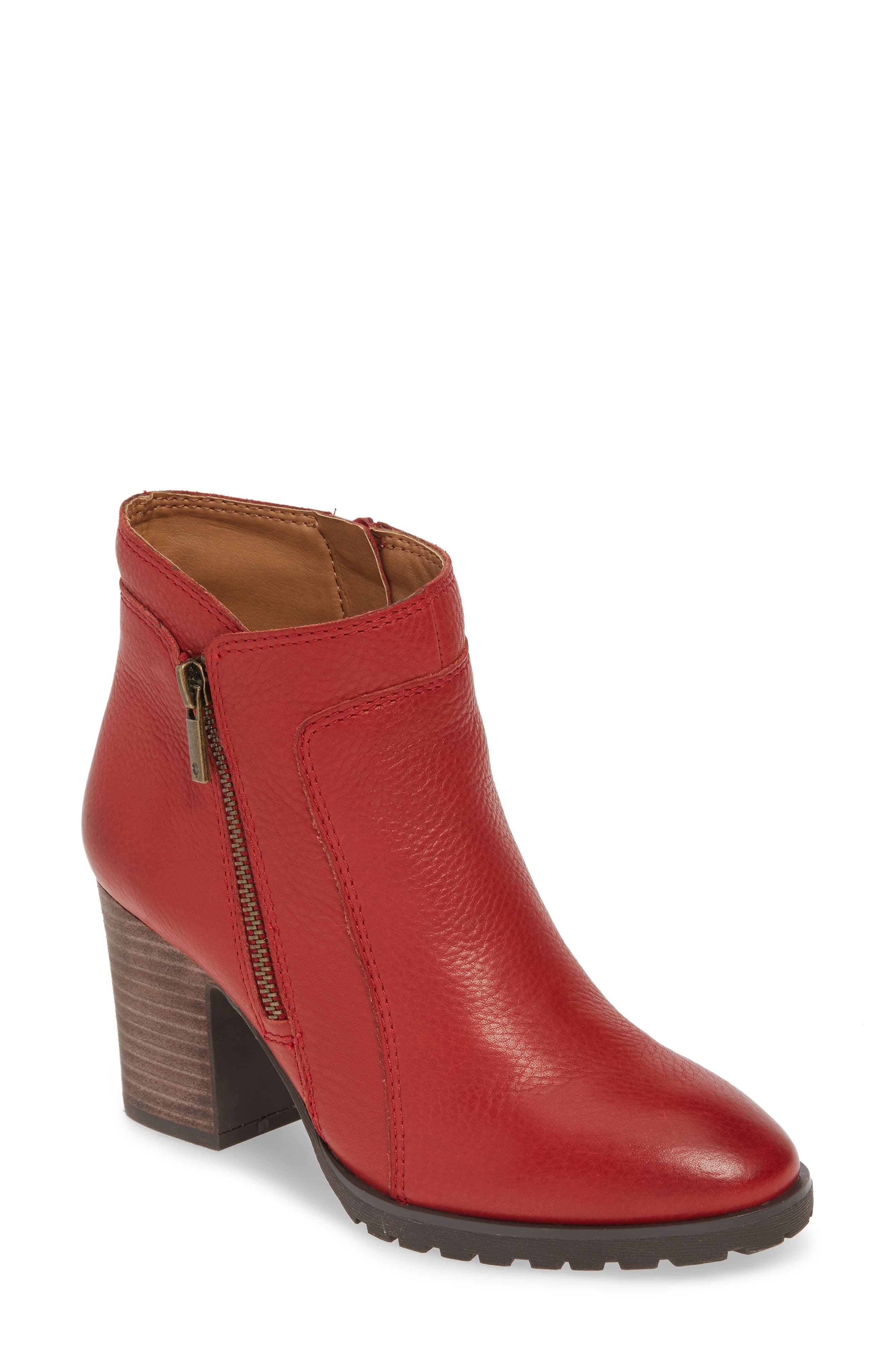 red lucky brand boots