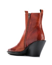Ann Demeulemeester Pointed Toe Ankle Boots