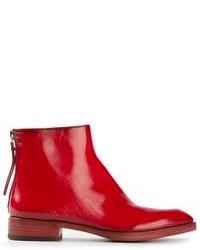 Premiata Pointed Toe Zipped Ankle Boots