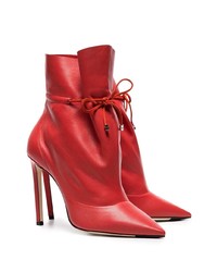 Jimmy Choo Red Stitch 100 Leather Boots