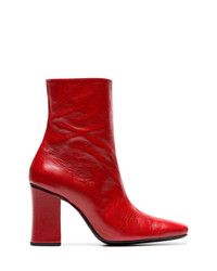 Dorateymur Red Sybil Leek 90 Leather Ankle Boots