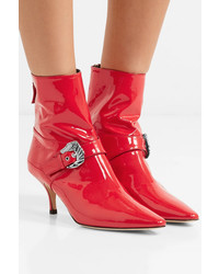 DORATEYMU Saloon D Patent Leather Ankle Boots