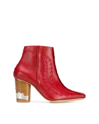 Toga Pulla Studded Western Ankle Boots