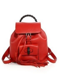 Gucci Bamboo Leather Mini Backpack
