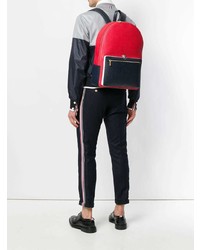Thom Browne Color Blocked Unstructured Leather Backpack