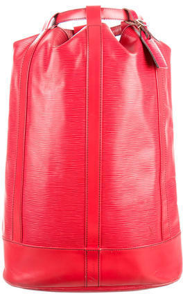 Shop for Louis Vuitton Green Epi Leather Randonne GM Backpack Bag