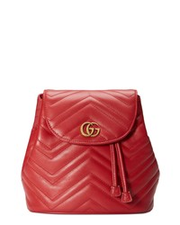 Gucci Gg Marmont 20 Matelasse Leather Mini Backpack