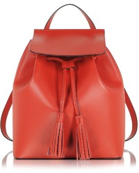 Le Partier Red Leather Backpack