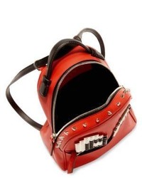 Les Petits Joueurs Mick Eyes Micro Spiked Leather Mini Backpack