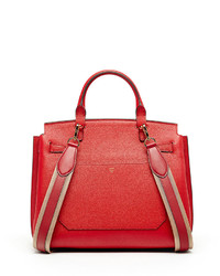 MCM Milla Large Convertible Satchel Ruby Red