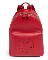 Anya Hindmarch Smiley Leather Backpack