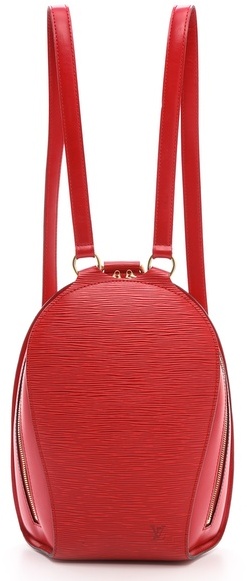 Louis Vuitton Red Epi Leather Mabillon Backpack Bag Louis Vuitton