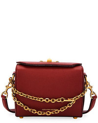 Alexander McQueen Box 19 Silky Leather Satchel Bag W Removable Chains
