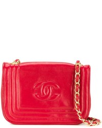 Chanel Vintage Embossed Logo Shoulder Bag