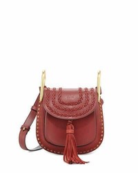Chloé Chloe Hudson Mini Leather Shoulder Bag Sienna