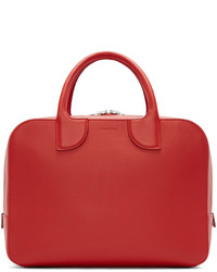 Courreges Courrges Red Leather Medium Duffle Bag