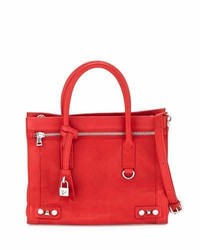 Ash Courtney Leather Satchel Bag Red