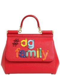 Dolce & Gabbana Medium Sicily Dg Family Leather Bag