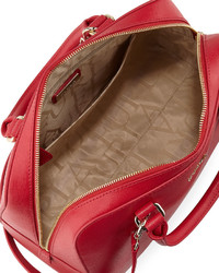 Furla Elena Medium Leather Satchel Bag Ruby