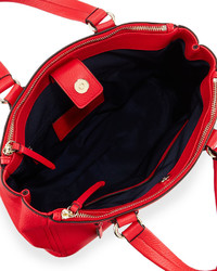 Cole Haan Ellie Leather Satchel Bag True Red