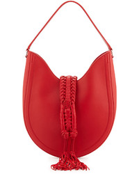 Altuzarra Ghianda Small Leather Hobo Bag Red