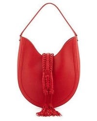 Altuzarra Ghianda Small Leather Hobo Bag Red