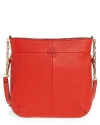 Tory Burch Ivy Swingpack Leather Hobo Red
