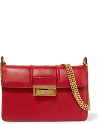 Lanvin Jiji Small Leather Shoulder Bag Red