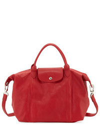 Longchamp Le Pliage Cuir Handbag With Strap