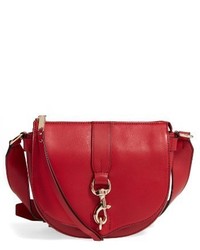 Rebecca Minkoff Medium Rochelle Leather Saddle Bag Red