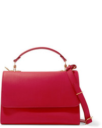 Sophie Hulme Parker Medium Leather Shoulder Bag Red
