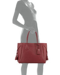 Longchamp Penelope Leather Shoulder Bag Opera