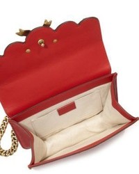 Gucci Peony Small Leather Chain Shoulder Bag
