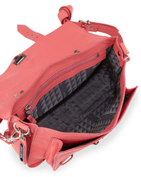 Proenza Schouler Ps1 Mini Leather Satchel Bag Hibiscus