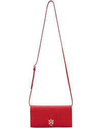 Alexander McQueen Red Insignia Pouch Bag