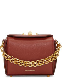 Alexander McQueen Red Leather Box 16 Bag