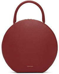 Mansur Gavriel Red Leather Circle Bag