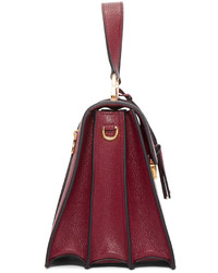 Miu Miu Red Leather Top Handle Bag