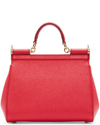 Dolce & Gabbana Red Medium Miss Sicily Bag