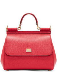 Dolce & Gabbana Red Medium Miss Sicily Bag